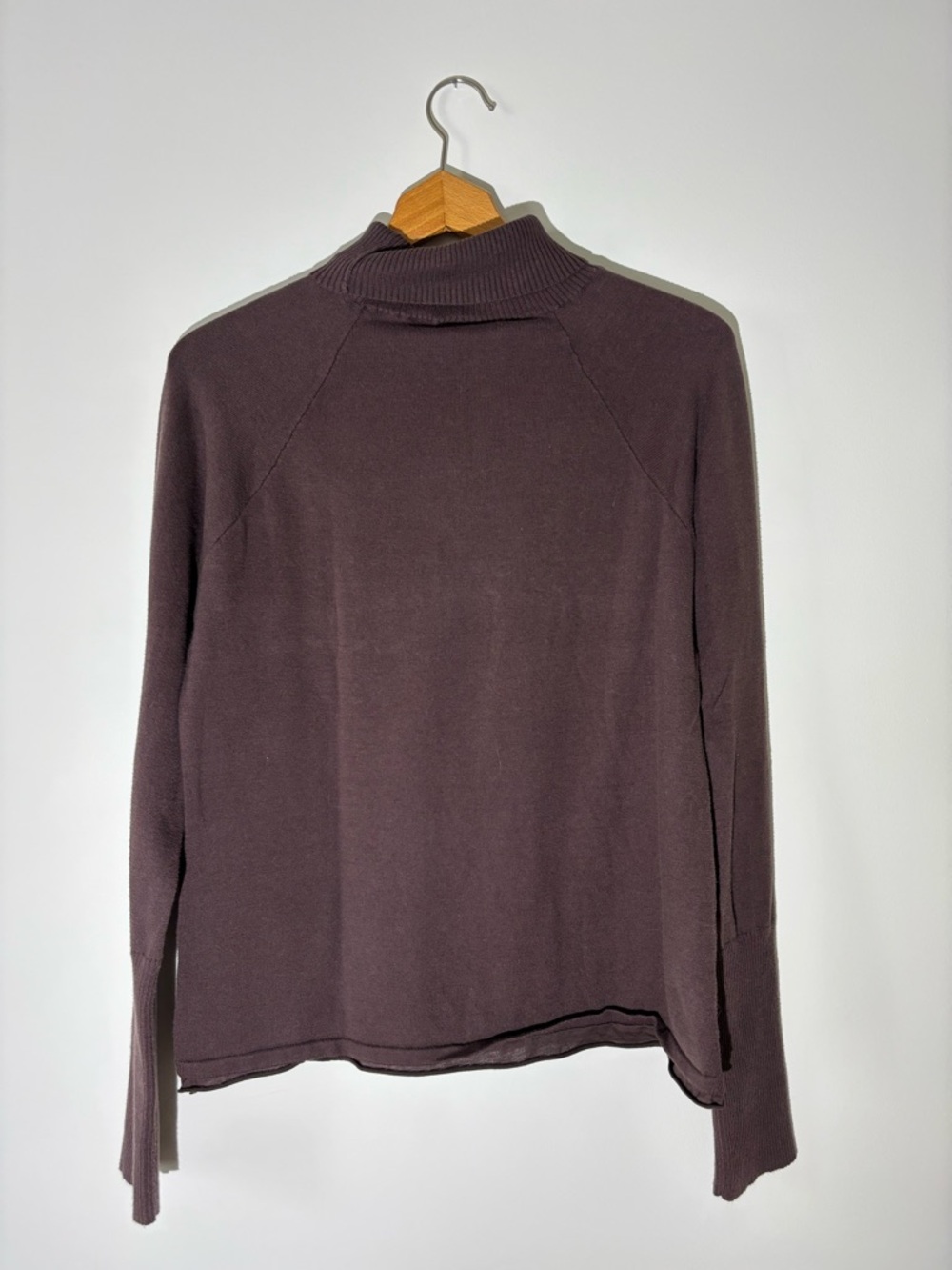 Athleta Mock Neck Long Sleeve Sweater in Brown Size XL - Picture 5 of 7